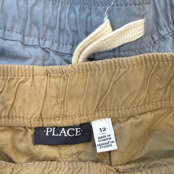 Set of 3 Children’s Place 12 Kids Casual Shorts Set - Tan, Grey, and Navy - Picture 2 of 10